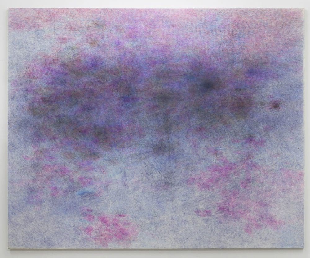 Untitled (Senza titolo), 2013-2018 Ballpoint pen on canvas 81 x 102 inches (205.7 x 259.1 cm)