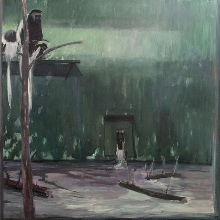 Cage at Stoneham 23, 1977, Oil on canvas, 66 x 66 inches (167.64 x 167.64 cm)