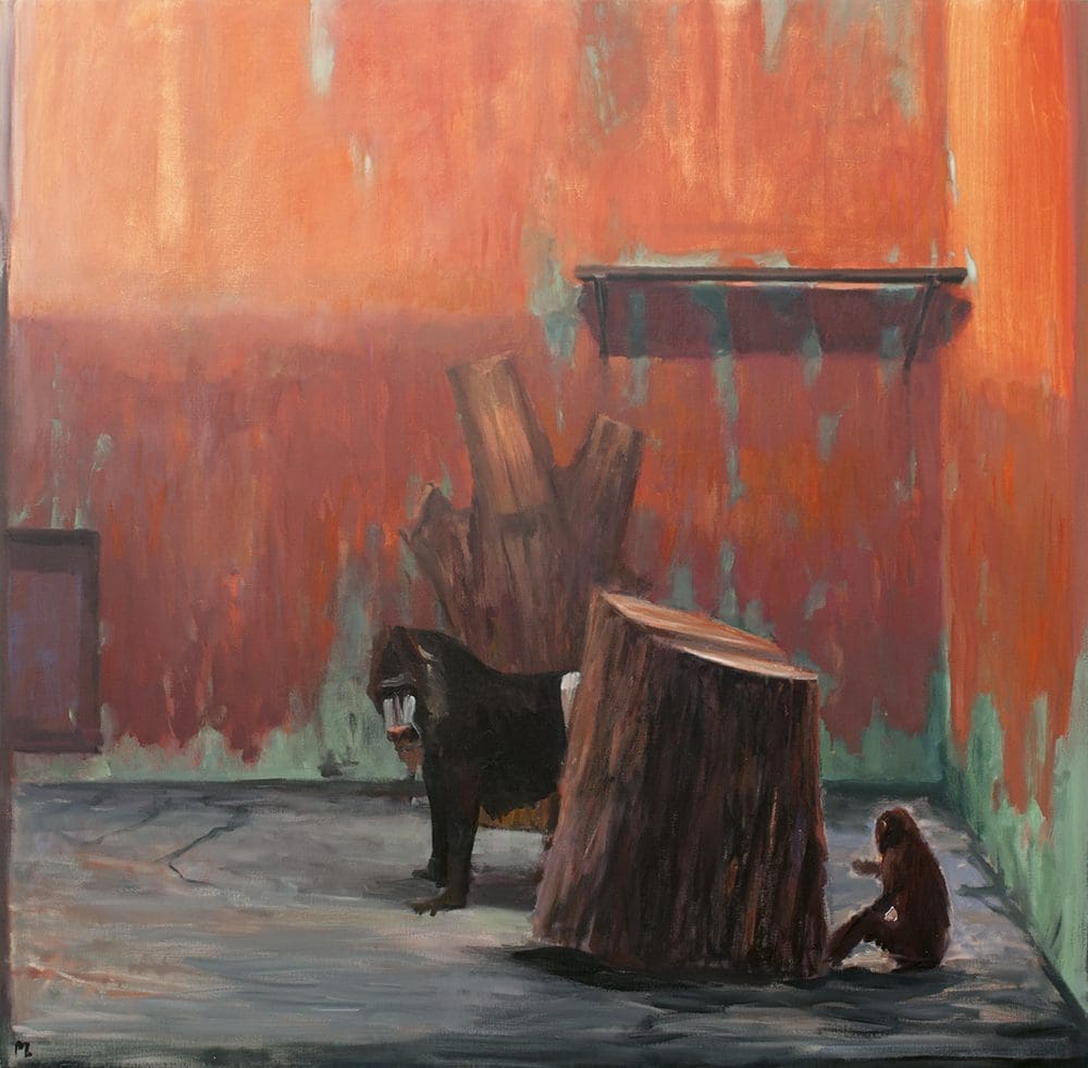 Cage at Stoneham 24, 1977, Oil on canvas, 66 x 66 inches (167.64 x 167.64 cm)