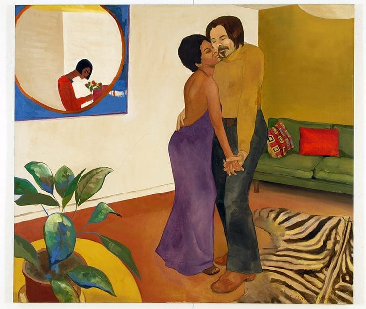 Emma AMos Sandy and her husband 1973 oil on canvas