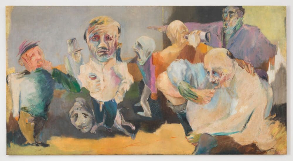 Vivian Browne Seven Deadly Sins, c. 1968 Oil on canvas 59 x 112 inches (151.1 x 284.5 cm)