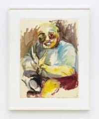 Vivian Browne Little Men #105, c. 1967 Oil on paper 23 3/4 x 17 3/4 inches (60.3 x 45.1 cm)