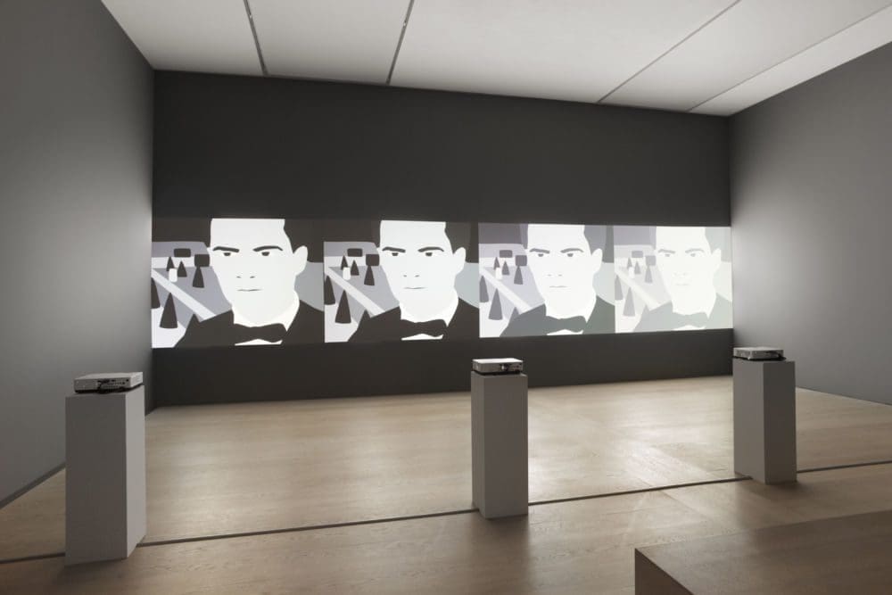 Kota Ezawa, LYAM, installation view at Kunsthalle Bremen, Germany, 2016, Video Installation, Dimensions vary