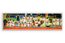 Kota Ezawa National Anthem (Cleveland Browns), 2019 Duratrans transparency and lightbox 14 x 50 inches (35.6 x 127 cm) Edition of 5