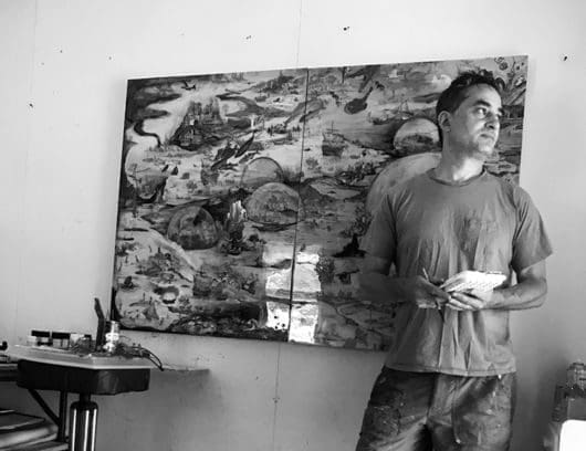 Josh Dorman in his studio, 2020