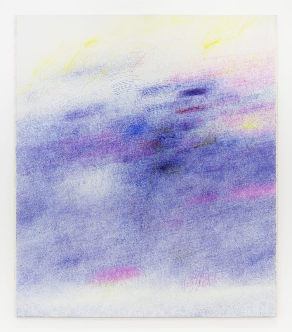 Angiola Gatti Untitled (Senza titolo), 2021 Ballpoint pen and colored pencil on canvas 96 5/8 x 84 5/8 inches (245.4 x 214.9 cm)