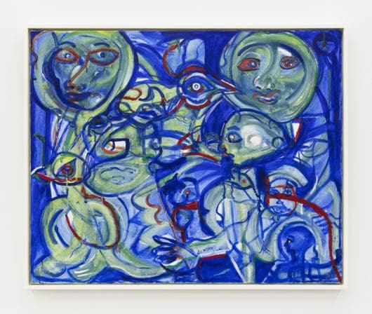 Herbert Gentry Blue Garden, 1987 Oil on linen 36 3/4 x 45 inches (93.3 x 114.3 cm)